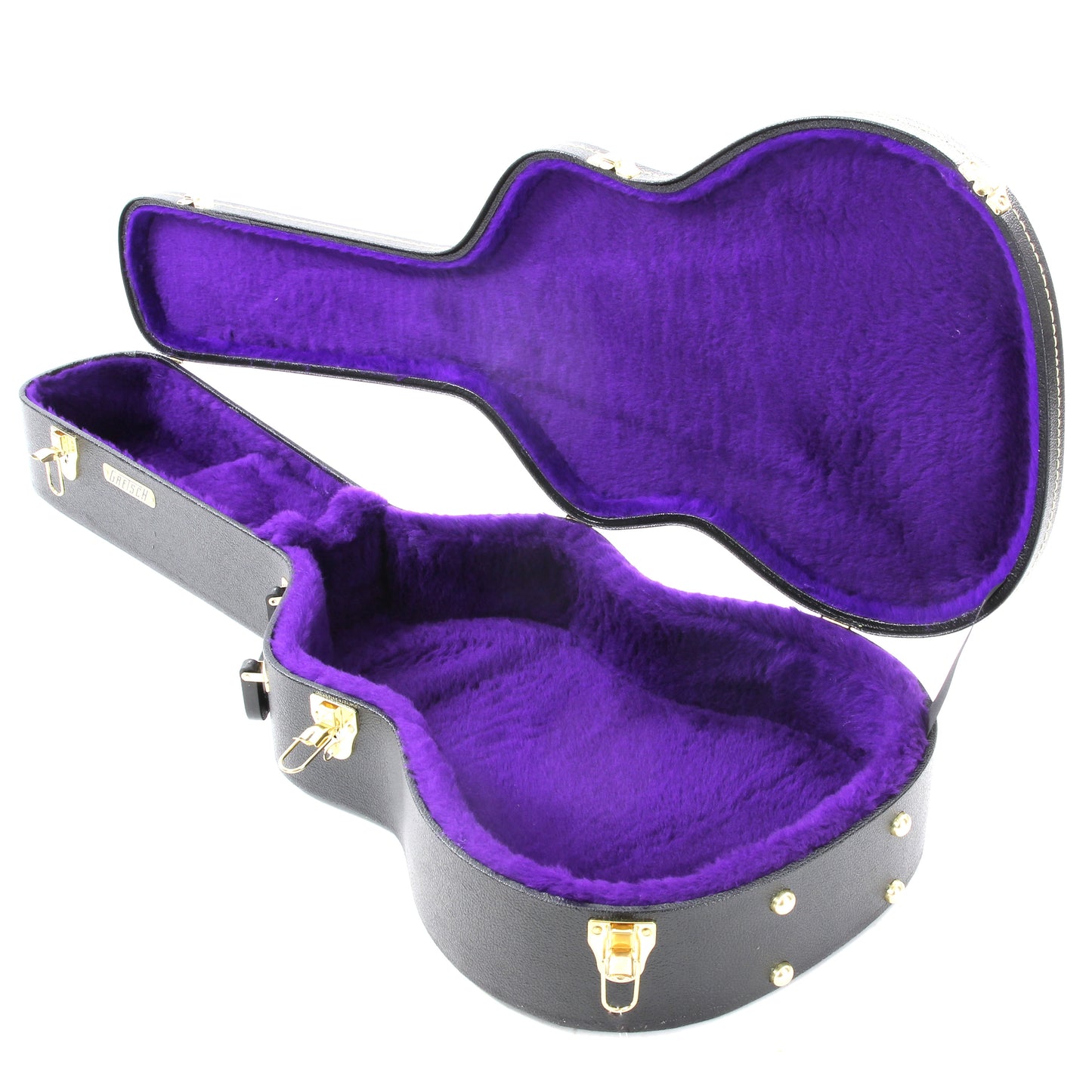 Full Inside and Side of Gretsch G6296 Case for Round Neck Resonator Guitars