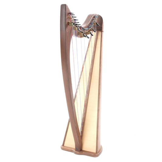 Image 2 of Noteworthy County Kerry 24-String Walnut Harp & Bag - SKU# GH24-WAL : Product Type Harps & Psalteries : Elderly Instruments