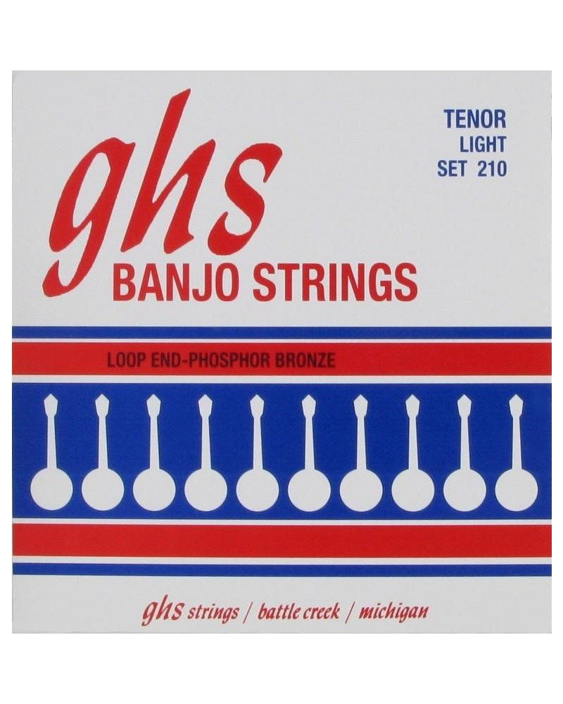 Image 1 of GHS 210 Phosphor Bronze Light Gauge 4-String Tenor Banjo Strings - SKU# PF210 : Product Type Strings : Elderly Instruments