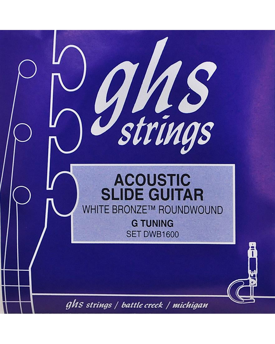 Image 1 of GHS DWB1600 White Bronze Resonator Acoustic Guitar Strings, G-Tuning - SKU# DWB1600 : Product Type Strings : Elderly Instruments