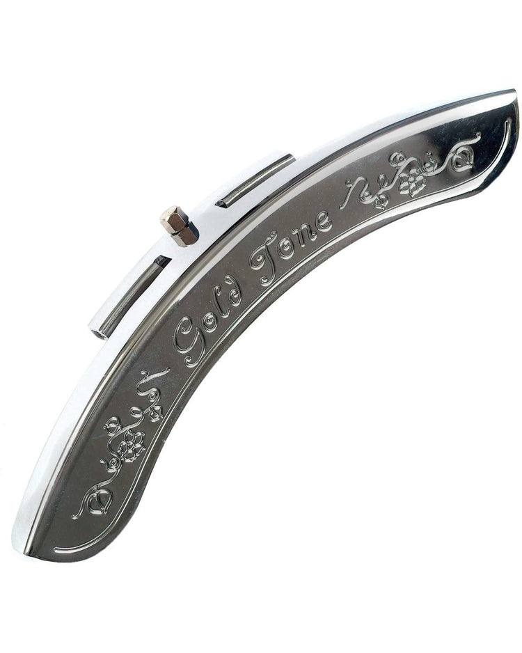 Image 1 of Gold Tone Engraved Fitsall Armrest, Fits Various Hook Spacings, 11" Rim - SKU# GTB121E-CHR : Product Type Accessories & Parts : Elderly Instruments