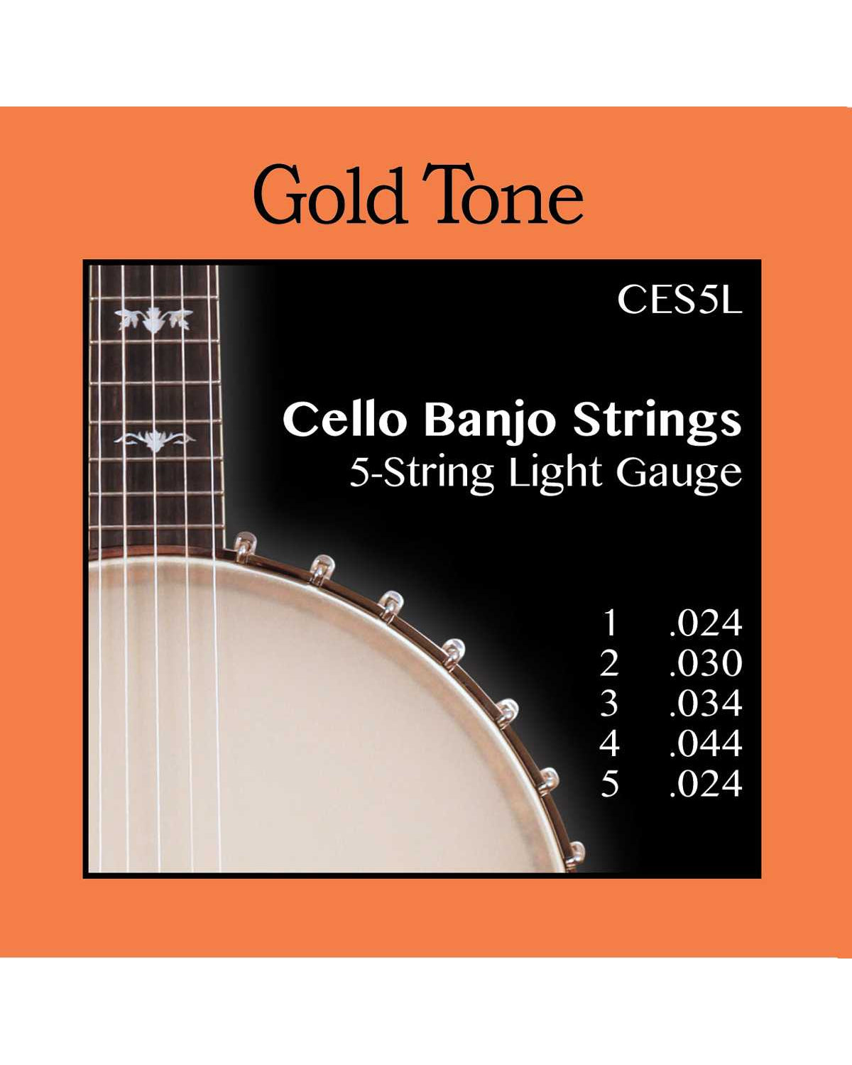 Image 1 of Gold Tone CES5L Light 5-String Cello Banjo Strings, A Tuning - SKU# GTCB5-L : Product Type Strings : Elderly Instruments