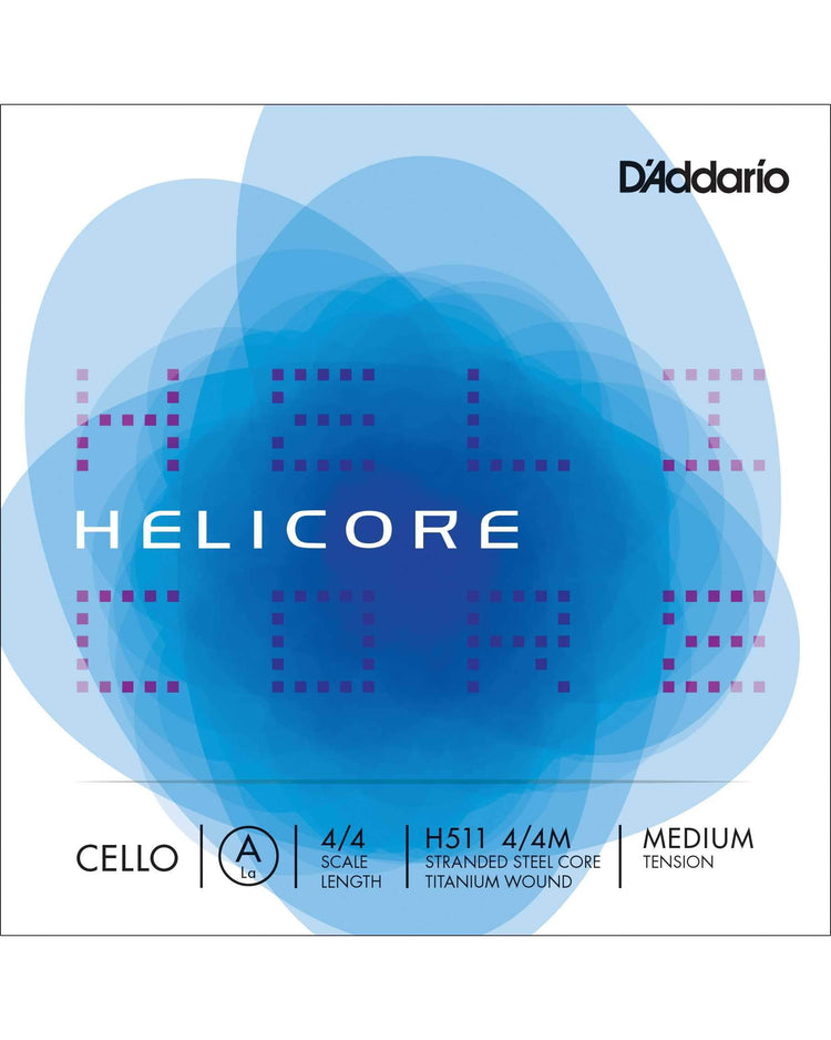 Image 1 of D'Addario Helicore H511 4/4 Scale Single Cello "A" String - SKU# H511M : Product Type Strings : Elderly Instruments