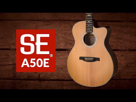 Video of PRS SE A50E Acoustic-Electric Guitar & Case, Natural w/ Black Gold Burst by Bryan Ewald from PRS Guitars