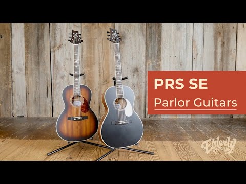 PRS SE P20E Parlor Acoustic / Electric Guitar, Vintage Mahogany