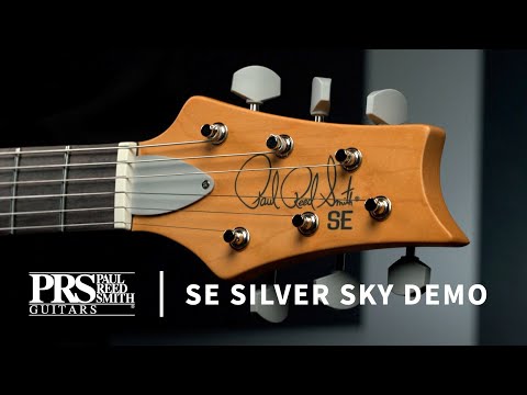 video of PRS SE Silver Sky Electric Guitar, Moon White