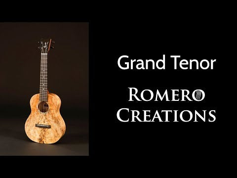 Video Demonstration of Romero Creations Grand Tenor Ukulele, All Mahogany