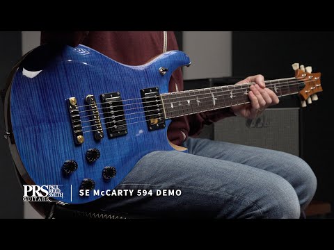 PRS SE McCarty 594 Electric Guitar & Gigbag, Black Gold Sunburst