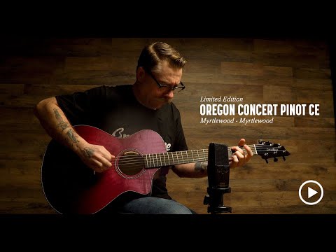 Video of Breedlove Oregon Concert Pinot CE Myrtlewood LTD Acoustic Guitar demo by Breedlove technician Ian Knox