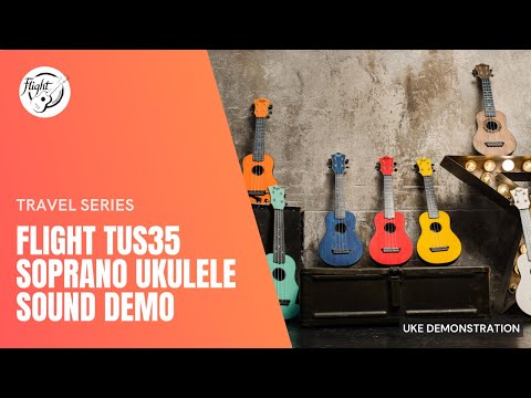 Video Demonstration of Flight TUS35 Travel Series Soprano Ukulele, Red