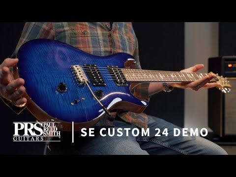 Video Demonstration of PRS SE Custom 24 Faded Blue Burst