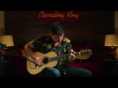 Video Demonstration of Recording King RP-342 Tonewood Reserve Elite Single 0 Acoustic Guitar from Recording King