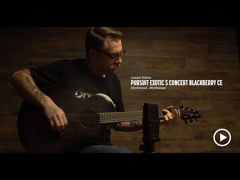 Video of Breedlove Limited Edition Pursuit Exotic S Concert Blackberry CE Myrtlewood-Myrtlewood from Breedlove  Guitars