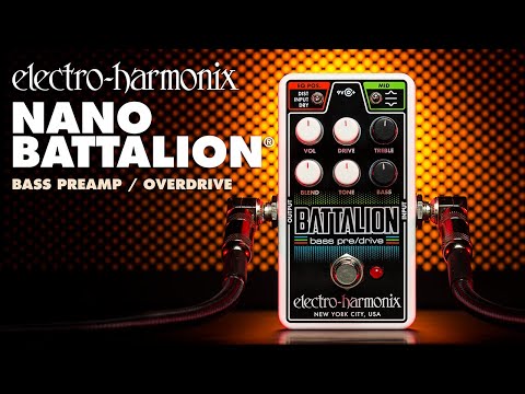 Electro Harmonix Nano Battalion Bass Preamp & Overdrive Pedal