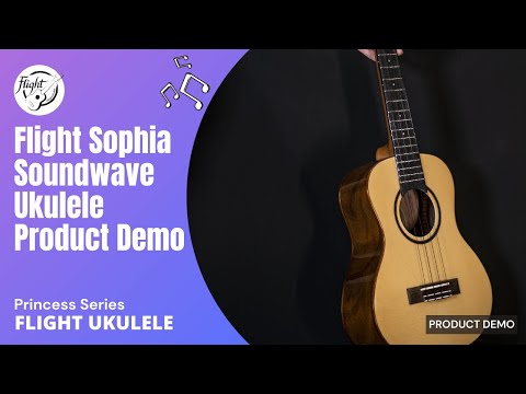 Video of Flight Sophia Concert Electro-Acoustic Ukulele with Soundwave Pickup from Flight Ukulele