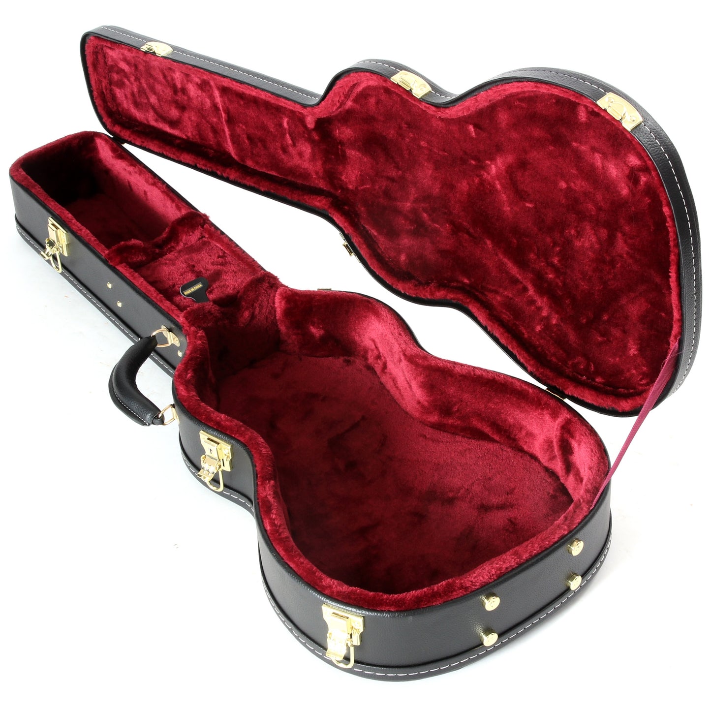 Full Inside and Side of Guardian 33 Series Premier Deluxe Archtop Hardshell Guitar Case