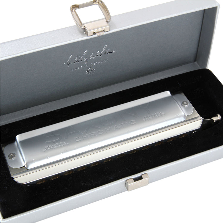 Seydel Saxony 12Hole Chromatic Harmonica, Key of C
