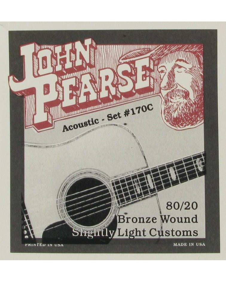Image 1 of John Pearse 170C 80/20 Bronze Wound Slight Light Custom Gauge Acoustic Guitar Strings - SKU# 170C : Product Type Strings : Elderly Instruments