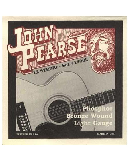 Image 1 of John Pearse 1400L Phosphor Bronze Light 12-String Acoustic Guitar Strings - SKU# JP1400L : Product Type Strings : Elderly Instruments