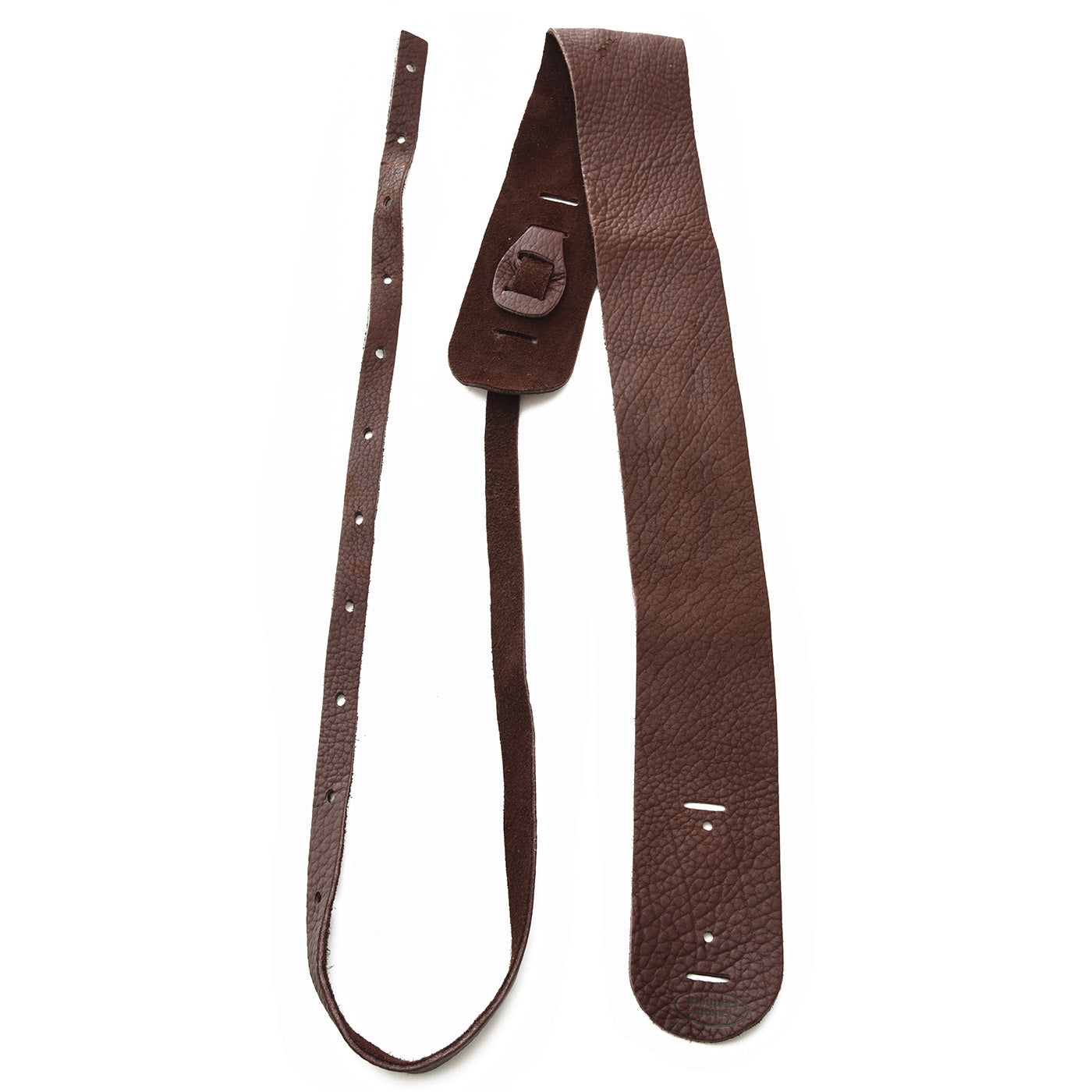 Back of LAKOTA LEATHERS 3" BANJO CRADLE STRAP, MAHOGANY