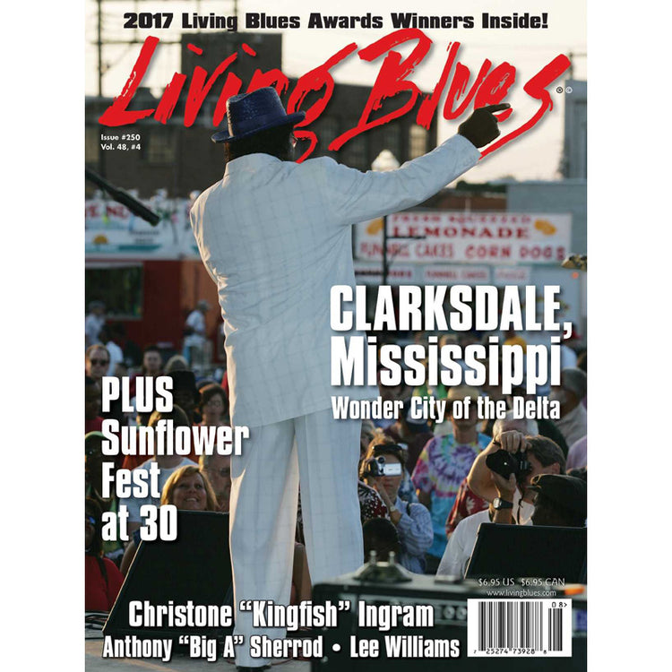 Image 1 of Living Blues August 2017 - Issue #250, Vol. 48 #4 - SKU# LB-201708 : Product Type Media : Elderly Instruments