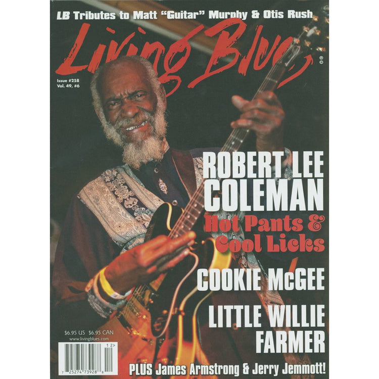 Image 1 of Living Blues December 2018 - Issue #258, Vol. 49, #6 - SKU# LB-201812 : Product Type Media : Elderly Instruments
