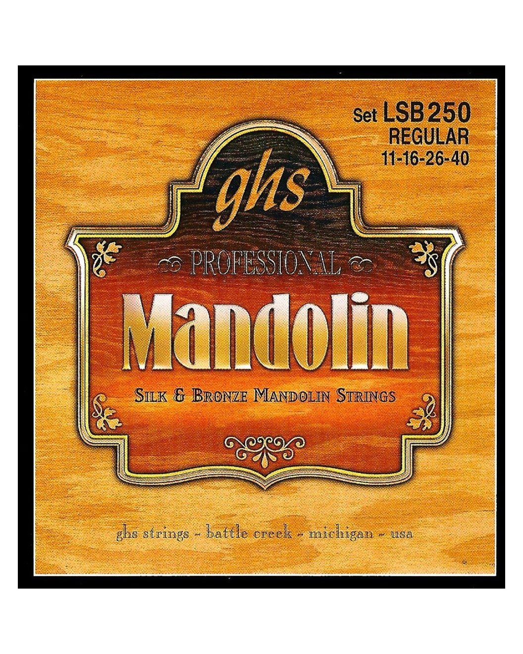 Image 1 of GHS LSB250 Silk & Bronze Regular Gauge .011-.040 Mandolin Strings - SKU# LSB250 : Product Type Strings : Elderly Instruments