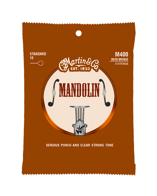 Image 1 of Martin M400 80/20 Bronze Standard Mandolin Set - SKU# M400 : Product Type Strings : Elderly Instruments