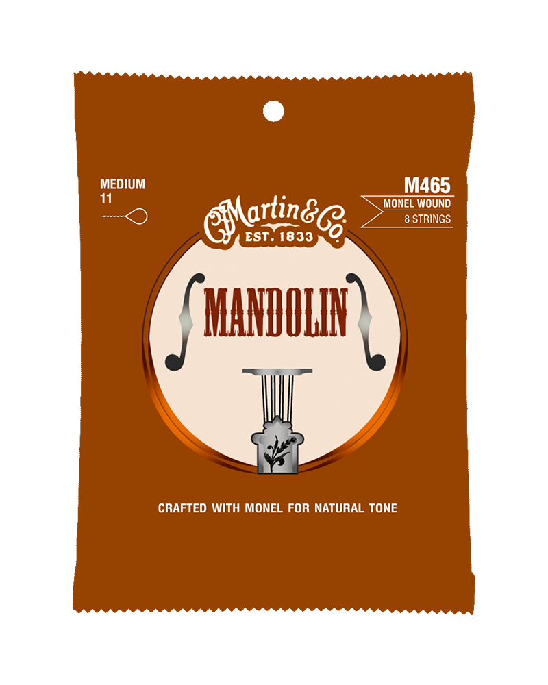 Image 1 of Martin M465 Monel Medium Mandolin Set - SKU# M465 : Product Type Strings : Elderly Instruments