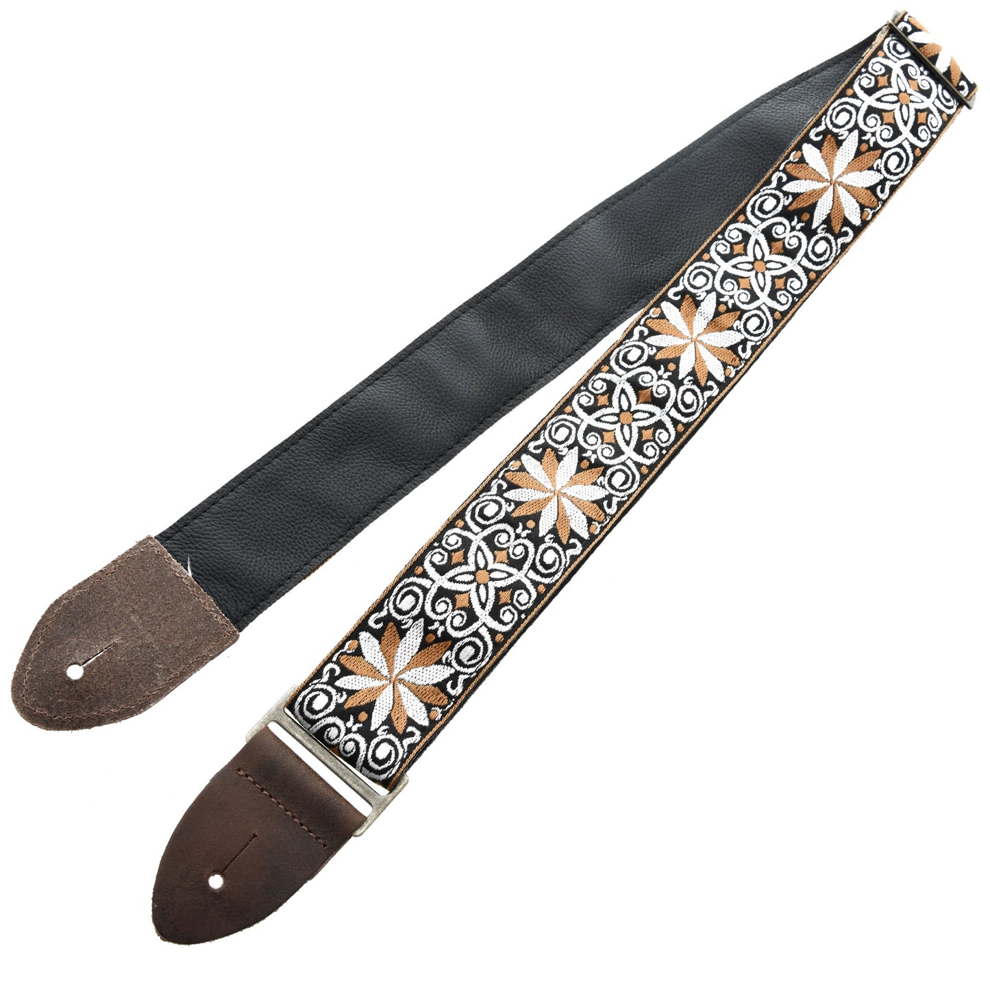 Image 2 of Levy 2" Jacquard Weave Guitar Strap with Hootenanny Design - SKU# M8HTV-13 : Product Type Accessories & Parts : Elderly Instruments