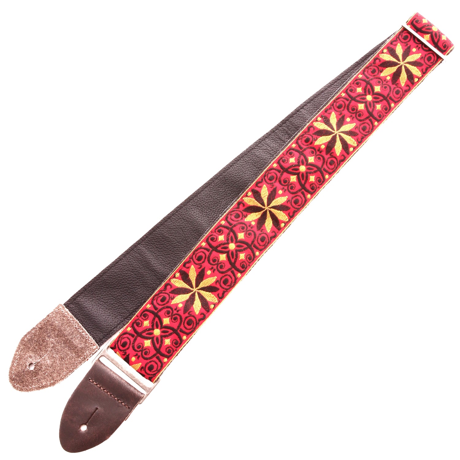 Image 2 of Levy 2" Jacquard Weave Guitar Strap with Hootenanny Design - SKU# M8HTV-21 : Product Type Accessories & Parts : Elderly Instruments
