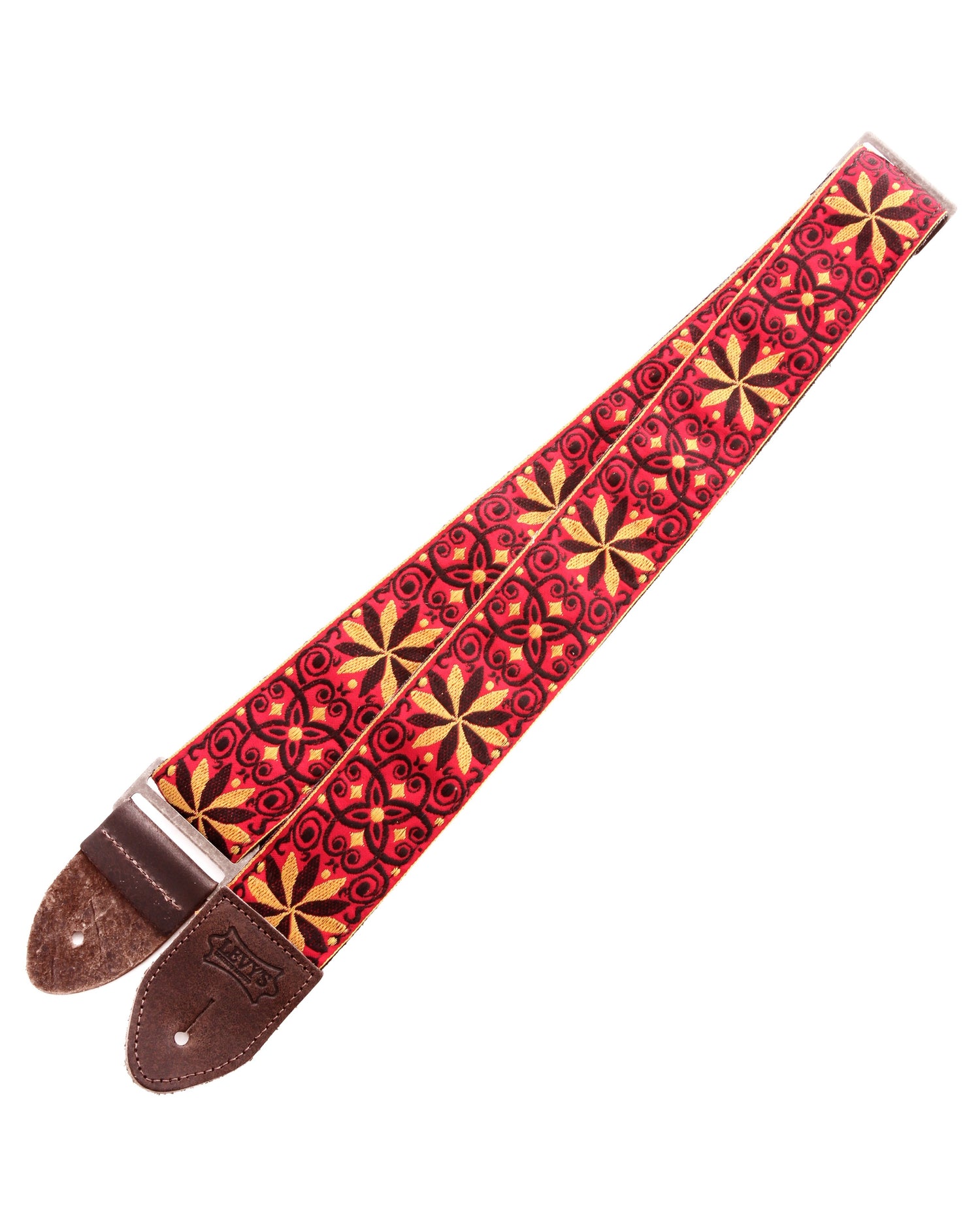 Image 1 of Levy 2" Jacquard Weave Guitar Strap with Hootenanny Design - SKU# M8HTV-21 : Product Type Accessories & Parts : Elderly Instruments