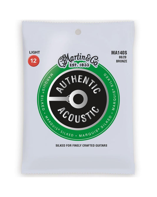 Image 1 of Martin MA140S Authentic Acoustic Marquis Silked 80/20 Light 6-String Acoustic Guitar Set - SKU# MA140S : Product Type Strings : Elderly Instruments