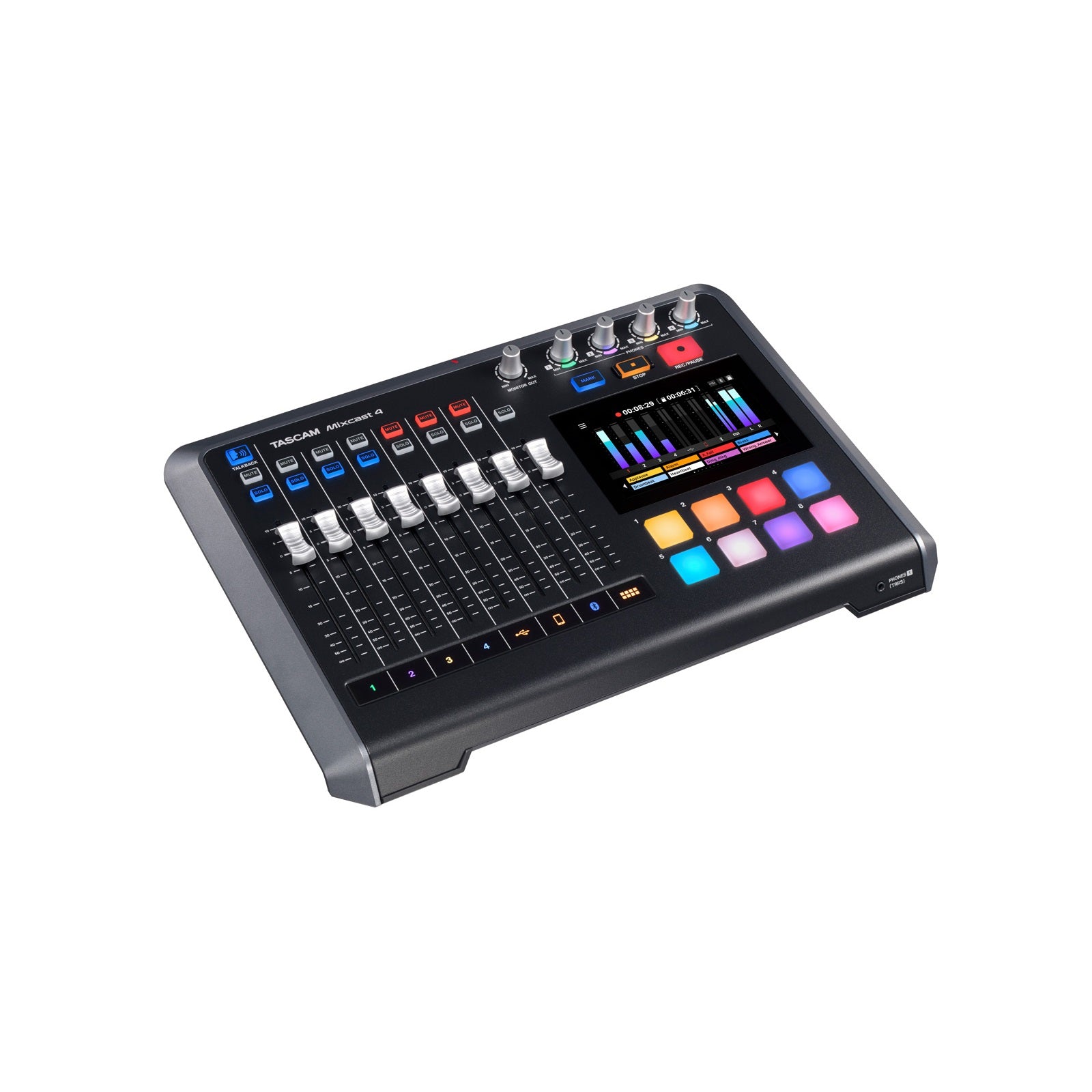 Image 4 of Tascam Mixcast 4 Podcast Station / Recorder / USB Audio Interface - SKU# MIXCAST4 : Product Type Recording Equipment & Accessories : Elderly Instruments