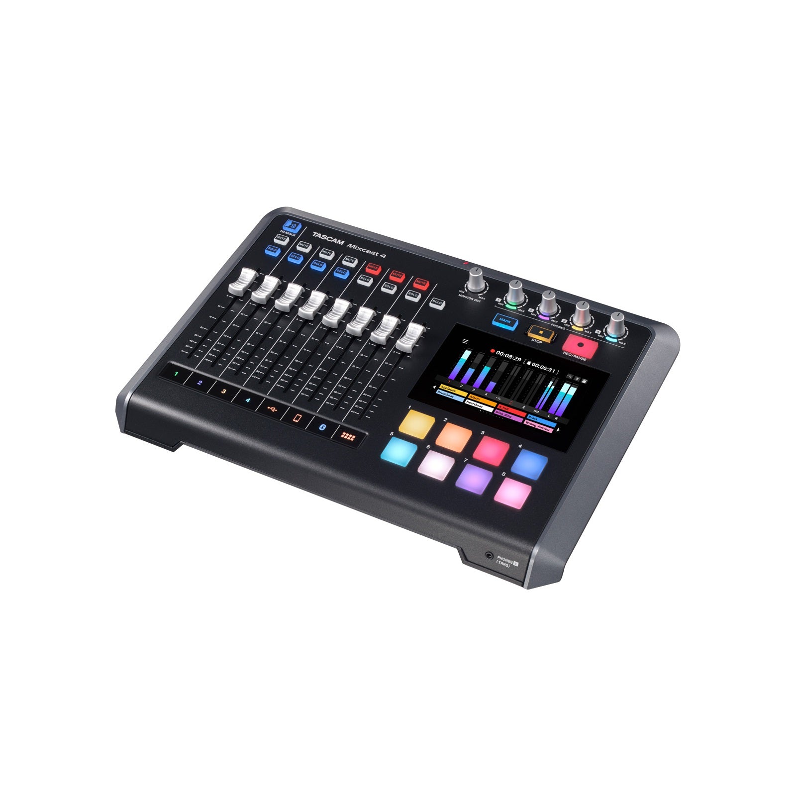 Image 5 of Tascam Mixcast 4 Podcast Station / Recorder / USB Audio Interface - SKU# MIXCAST4 : Product Type Recording Equipment & Accessories : Elderly Instruments