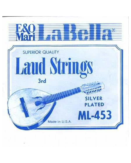 Image 1 of La Bella ML-453 Laud Single 3rd String - SKU# ML453 : Product Type Strings : Elderly Instruments