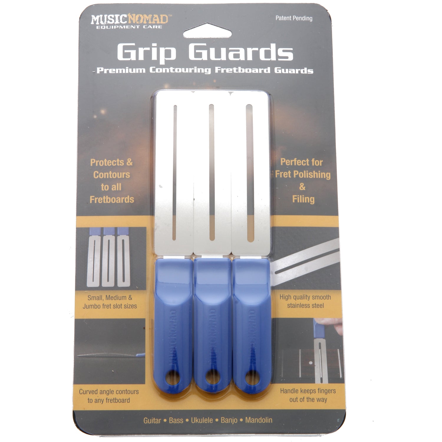 Image 2 of MusicNomad GRIP Guards - Premium Fretboard Guards - SKU# MNGG : Product Type Accessories & Parts : Elderly Instruments