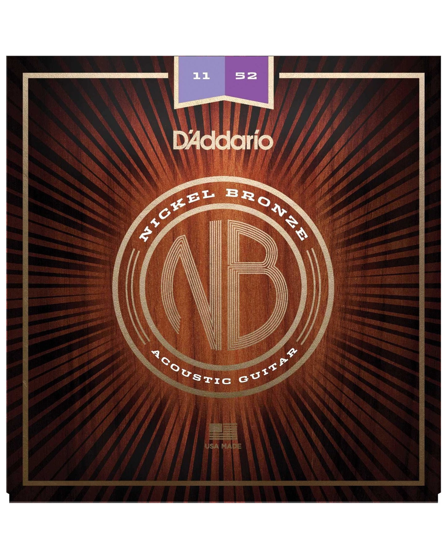 Image 1 of D'Addario Nickel Bronze Custom Light Gauge Acoustic Guitar Strings - SKU# NB1152 : Product Type Strings : Elderly Instruments