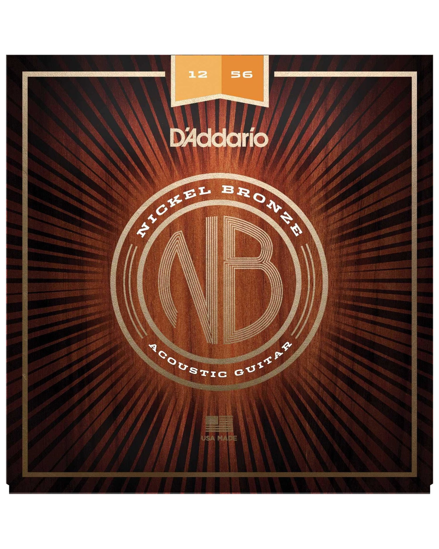 Image 1 of D'Addario Nickel Bronze Light Top / Medium Bottom Acoustic Guitar Strings - SKU# NB1256 : Product Type Strings : Elderly Instruments