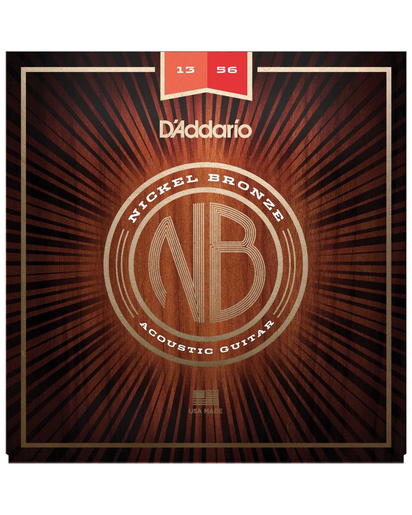 Image 1 of D'Addario Nickel Bronze Medium Gauge Acoustic Guitar Strings - SKU# NB1356 : Product Type Strings : Elderly Instruments