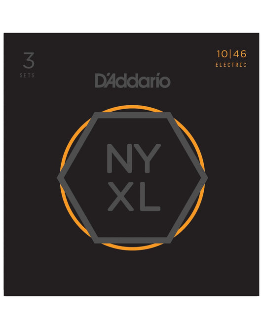 Image 3 of D'Addario NYXL Flexsteel Light Gauge Electric Guitar Strings, Three Pack - SKU# NYXL10463P : Product Type Strings : Elderly Instruments