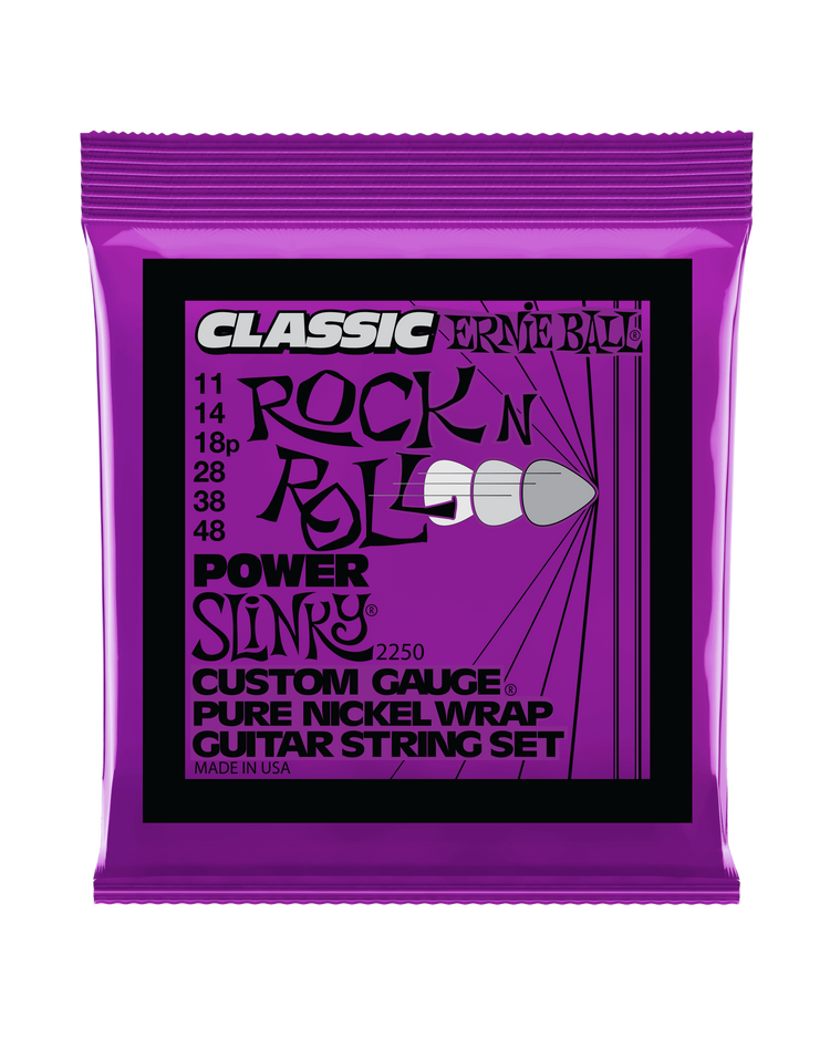 Image 2 of Ernie Ball 2250 Pure Nickel Wrap Classic Rock-N-Roll Power Slinky Medium Gauge Guitar Strings - SKU# EB2250 : Product Type Strings : Elderly Instruments