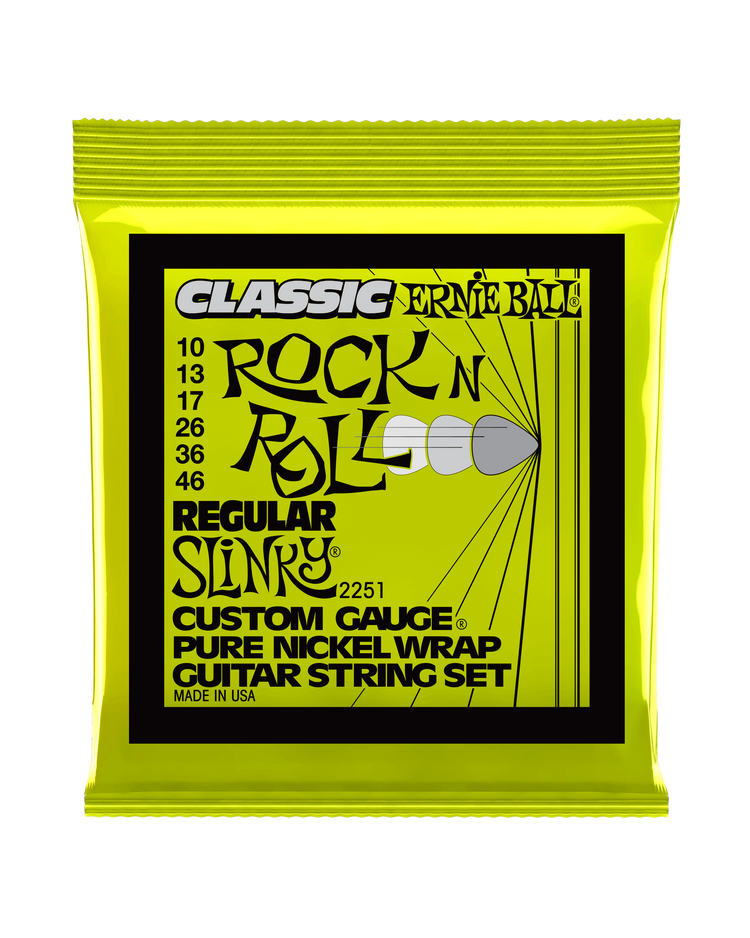 Image 2 of Ernie Ball 2251 Pure Nickel Wrap Classic Rock-N-Roll Power Slinky Light Gauge Guitar Strings - SKU# 2251 : Product Type Strings : Elderly Instruments