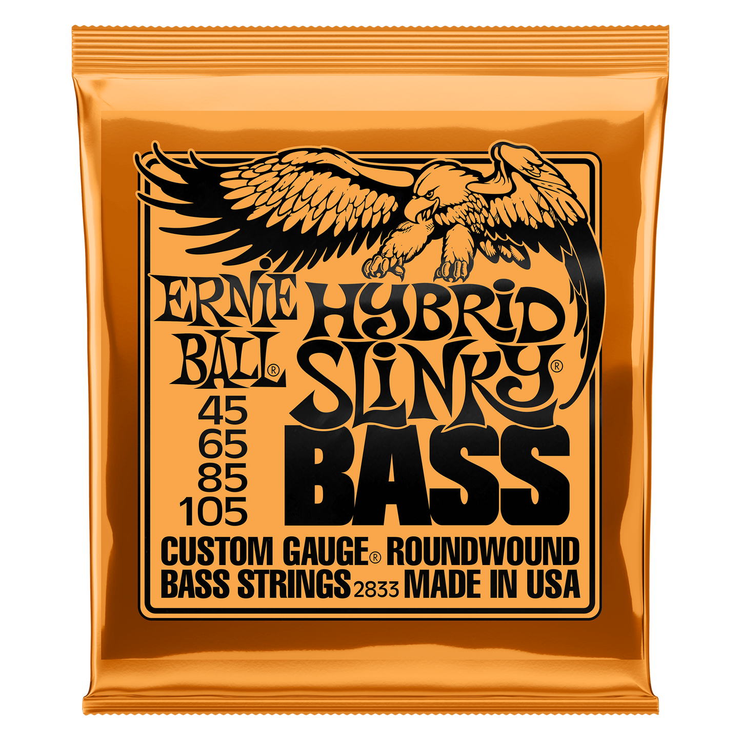 Image 2 of Ernie Ball 2833 Hybrid Slinky, Nickel Wound Electric Bass Strings, Long Scale - SKU# 2833 : Product Type Strings : Elderly Instruments