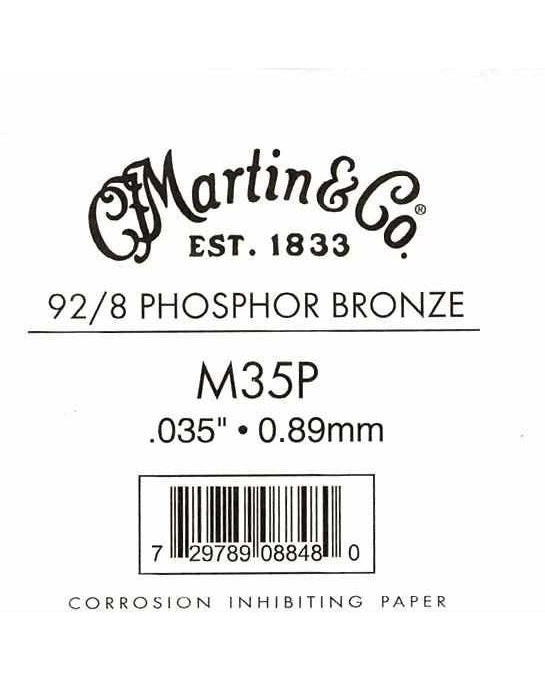 Image 1 of Martin Phosphor Bronze Wound Ball End Single String .035 - SKU# PB035 : Product Type Strings : Elderly Instruments