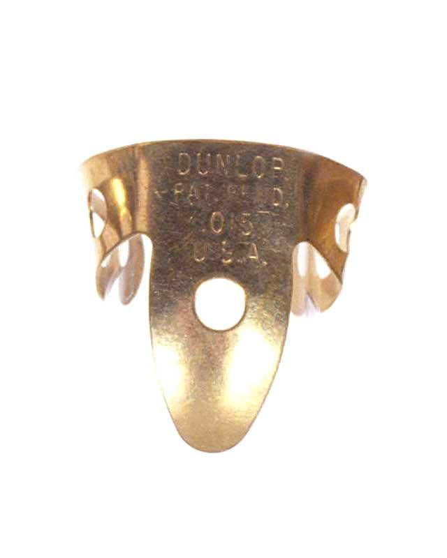 Image 1 of Dunlop Brass .015" Fingerpick (Adult Size) - SKU# PK8B-15 : Product Type Accessories & Parts : Elderly Instruments
