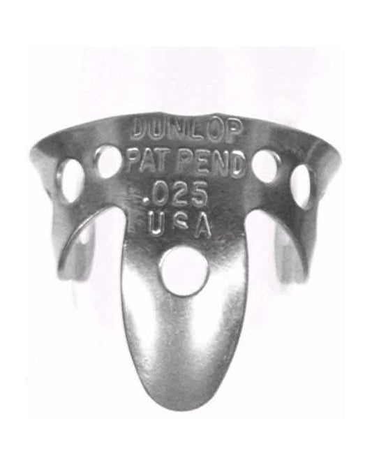 Front of Dunlop Nickel Silver .025" Fingerpick (Mini)