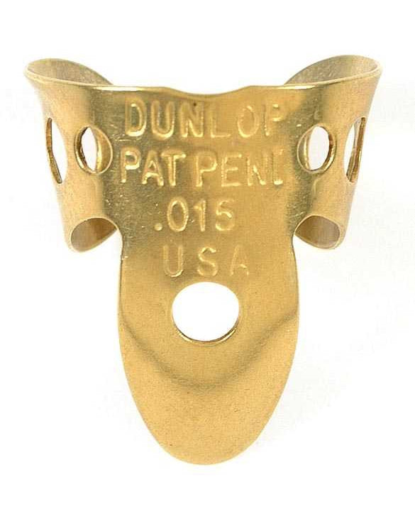 Image 1 of Dunlop Brass .015" Fingerpick (Mini) - SKU# PK9B-15 : Product Type Accessories & Parts : Elderly Instruments