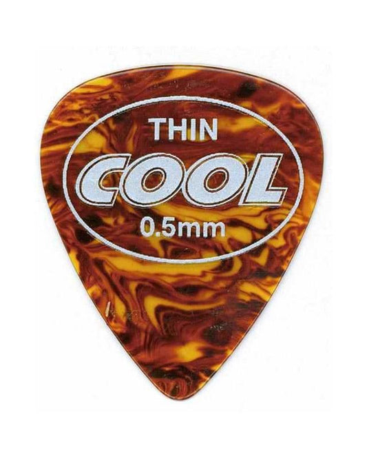 Front of Cool Picks Pure-Cell 100% Celluloid Thin Flatpick .50MM Thick