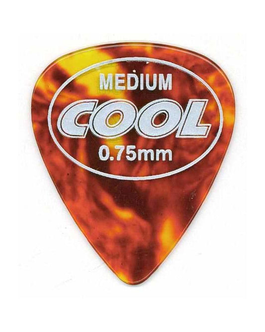 Front of Cool Picks Pure-Cell 100% Celluloid Medium Flatpick .75MM Thick
